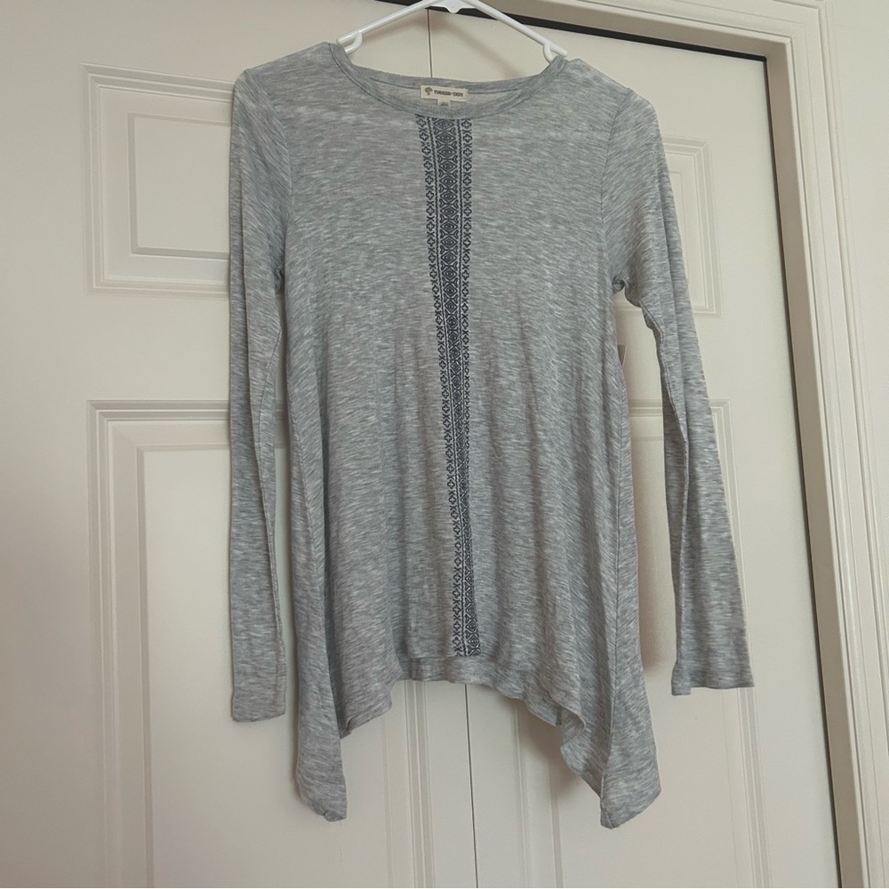 Tucker+Tate Girl’s Grey Blouse